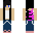 cool kid with hot pink backpack