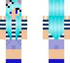 cute blue cat girl