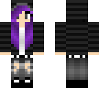 edited purple skater girl
