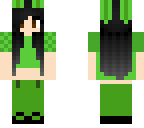 green bunny girl