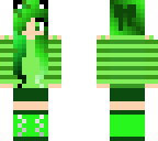 green haired girl