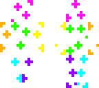 neon polka-dot