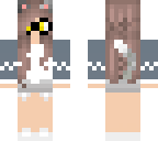 nerd grey cat girl