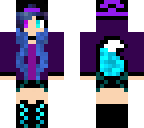 purple and blue wolf