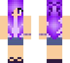 purple haired girl