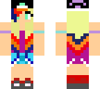 rainbow skater girl