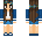 summer blue girl