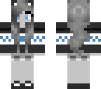 black and white and blue