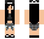 black haired tomboy