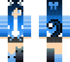 blue cat girl