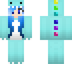 blue dino girl
