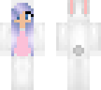 bunny girl with lavender hair