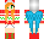 christmas red-haired winged-panda girl