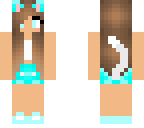 cute aqua wolf