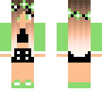 cute green girl