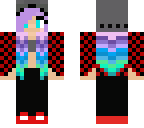 fixed beanie and flannel girl
