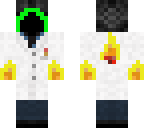 green mage with fire hands and lab coat