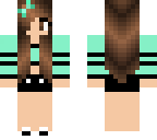 mint green girl