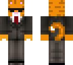 orange cat in a suit