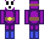 purple shy guy