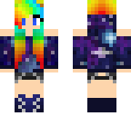rainbow galaxy girl