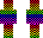 rainbow with checker overlay