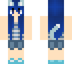 blue cat girl