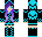 blue skull girl