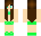 cute girl green