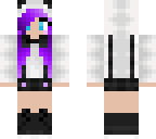 cute purple panda girl