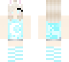 moon girl with bunny pajamas