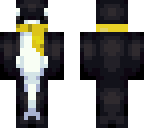 orca with yellow scarf