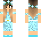 pretty blue dress girl
