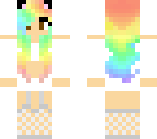 rainbow cute girl