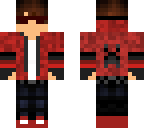 teen with red hodie and eye thing and glasses