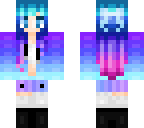 blue and purple girl