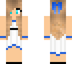 blue and white dress