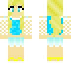 blue and white gradient girl