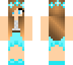 blue flower dress