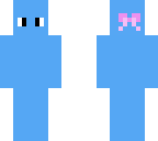 blue girl with no hair