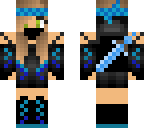 blue ninja girl