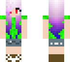 cute girl with purple hair