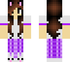girl in purple pajamas