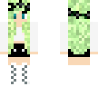 green haired girl