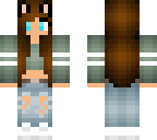 green wolf girl edit