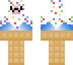 icecream sheep with mustache
