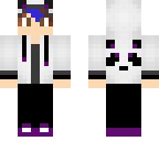 panda with dyed hair