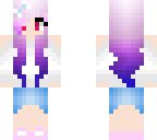 purple haired girl