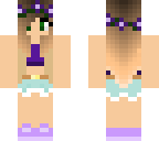 purple teenager girl