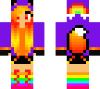 rainbow fire fox girl
